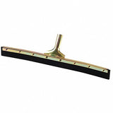 24 W Curved Rubber Floor Squeegee Without Handle Black