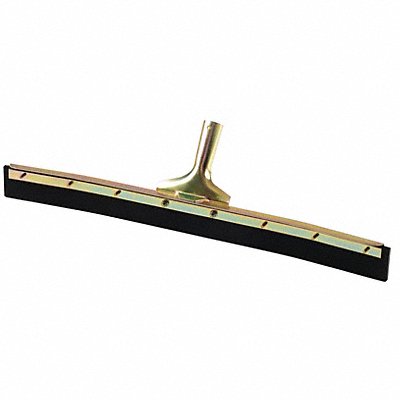 24 W Curved Rubber Floor Squeegee Without Handle Black