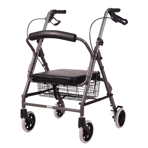 DMI Ultra Lightweight Hemi Aluminum Rollator Medute