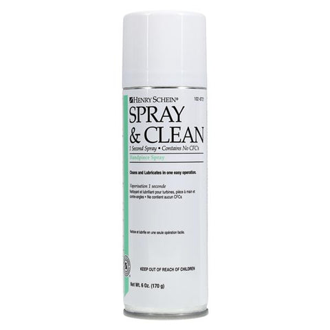 Henry Schein Inc. -Spray & Clean Synthetic Lubricant 6 oz Each, 12 CN/CA 102-8721