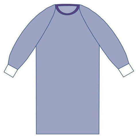Medline Industries Inc Aurora Non Reinforced Surgical Gown AAMI Level 3 Prem Fbrc X-Large Blue 30/Ca - DYNJP2802