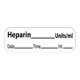 Precision Dynamics Corp. Label Heparin 600/Rl 600/Rl - LAN-10U