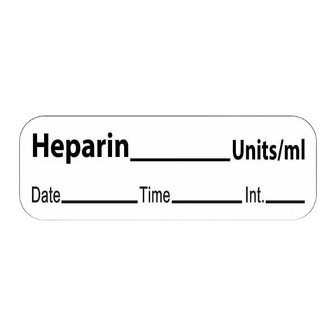 Precision Dynamics Corp. Label Heparin 600/Rl 600/Rl - LAN-10U