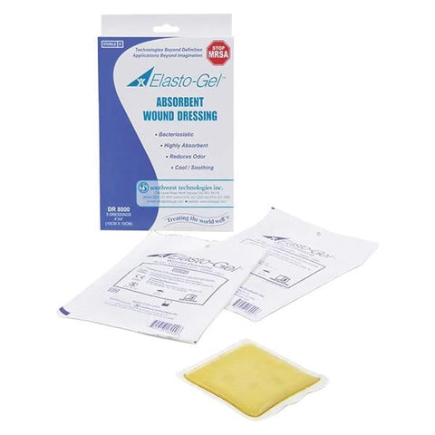 Southwest Technologies Elasto-Gel Hydrogel Wound Dressing 4x4" Sterile Yellow LF - DR8000