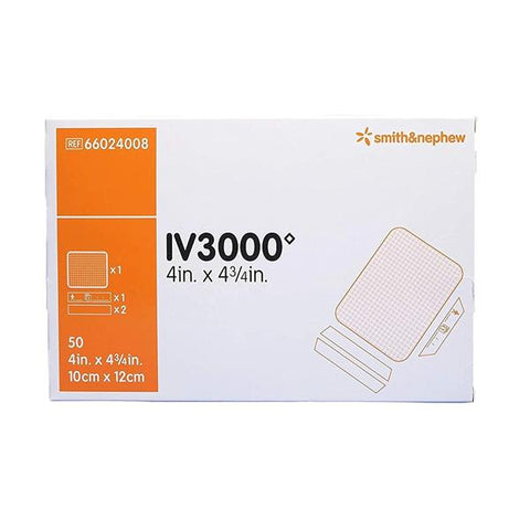 Smith & Nephew Wound Care IV 3000 Film Catheter Fixation Dressing 4x4 ...