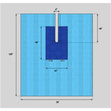 Welmed Inc -77x120" Non-Sterile Surgical Drape Fenestrated 1222-1950