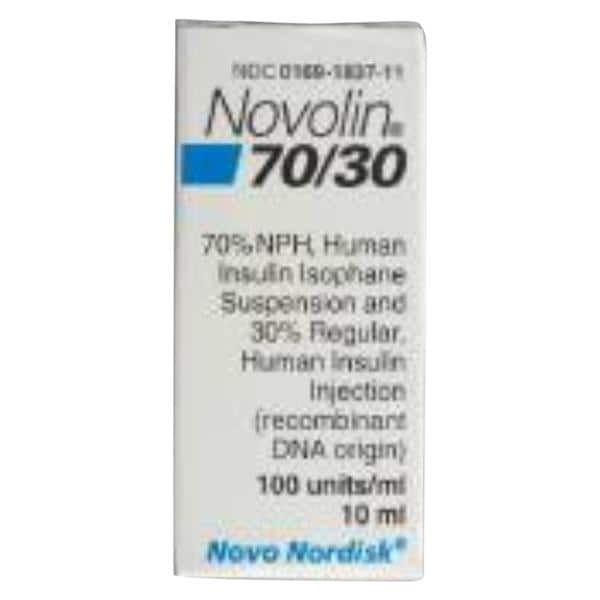 Novo-Nordisk Div Novolin Insulin Injection 100u/mL MDV 10mL/Vl - 11710 ...