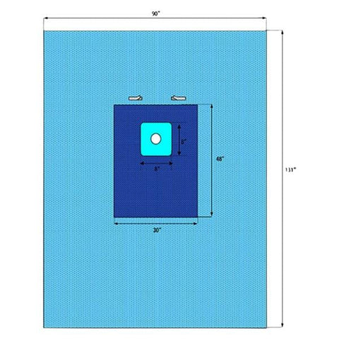Welmed Inc -90x131" Sterile Extremity Drape 1222-8410