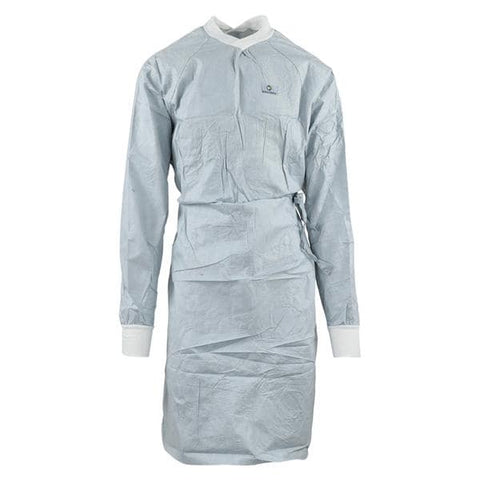 O & M Halyard Surgical Gown AAMI Level 4 Standard / 2X Large Chrome 28/Ca  - 44675