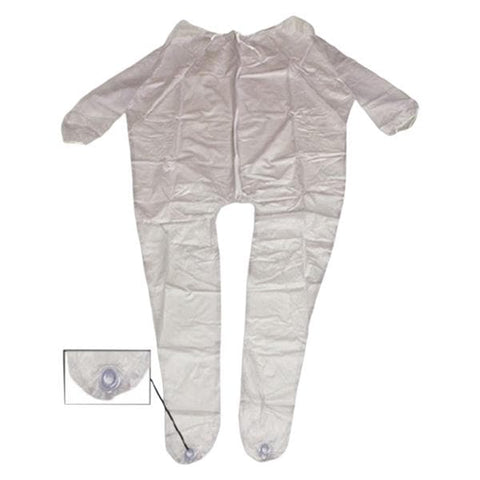 LDI Corporation -Mort-Port Post Mortem Unionall Garment 81x46" Clear Plastic Non-Sterile Disposable Drainable/Resealable Port 12 Each/Box, 2 Boxes/Case X-Large 24/Case MP-UA-C-XL