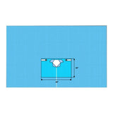 Welmed Inc -172x100" Sterile Sheet Drape Fenestrated 1222-8662
