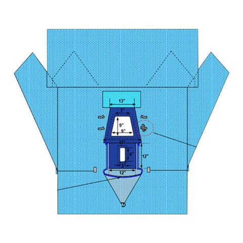 Welmed Inc -110x111x101" Sterile Sheet Drape Fenestrated 1222-5150