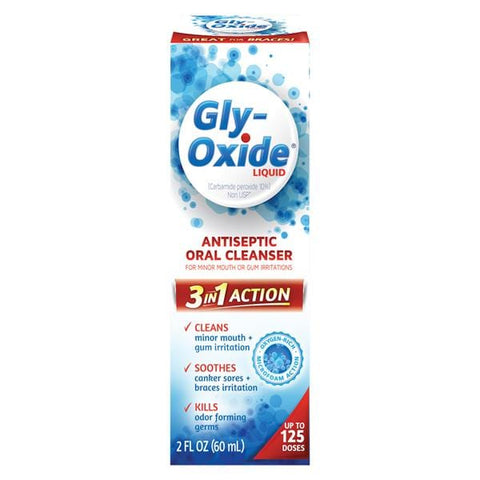 Medtech Products -Gly-Oxide Mouth Rinse 2 oz Mint Alcohol Free Each, 24 BT/CA 042037104761