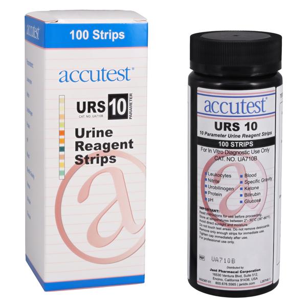 Jant Pharmacal Corp. Accutest 10UA Urinalysis Test Strips 100/Bt - UA7 ...