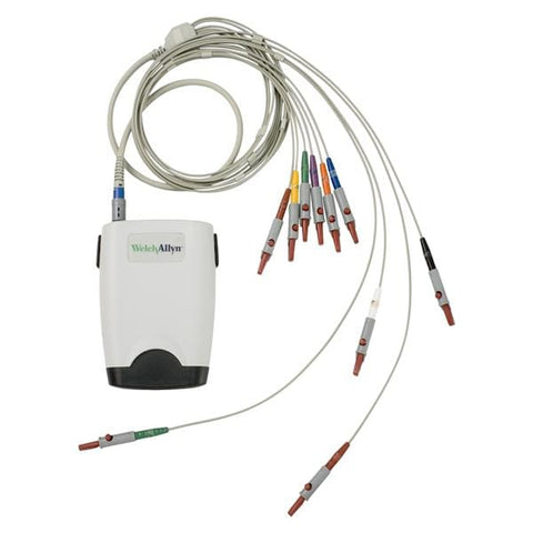 Welch-Allyn Electrocardio Cable New f/ Crdprfct SE-PRO-600 4mm Banana Clip 10 Lead Rstng Each  - RE-PC-AHA-BAN