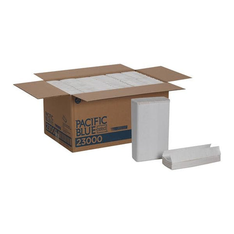 Georgia Pacific -Pacific Blue Select Paper Towel C-Fold Disposable Paper 2 Ply 10.1 in x 13.2 in White 12Pk/Case 23000