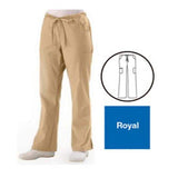 ComfortEase by Medline ComfortEase Scrub Pant 5 Pockets X-Small Sapphire Unisex Each - 8865JRLXSP