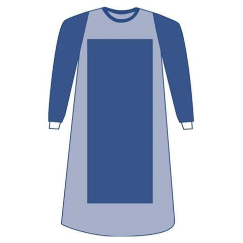 Medline Industries Inc Sirus Surgical Gown AAMI Level 4 Rnfrcd Poly / SMS 2X Large / X-Long Blue 18/Ca  - DYNJP2229S