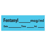 Precision Dynamics Corp. Labels Fentanyl Blue1-1/2x1/2W 333/Rl - AN-7