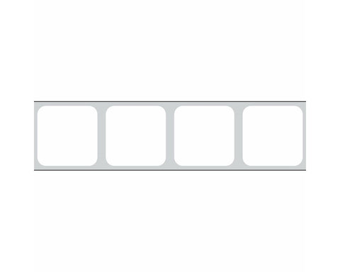 PDC IDGuard® Slide Label - Direct Transfer (Paper, Permanent) 3" Core 7/8"x7/8" White - 5000 per Roll, 3 Rolls per Box | TD3-7878A