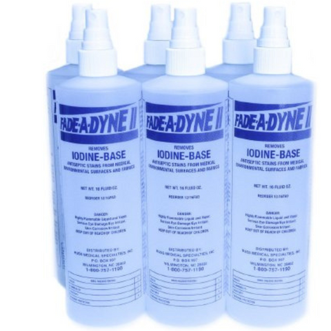 Russ Medical Specialist Fade-A-Dyne II® Iodine Stain Remover Alcohol Based Liquid 16 oz. Bottle Alcohol Scent NonSterile - M-971413-3972 - Each