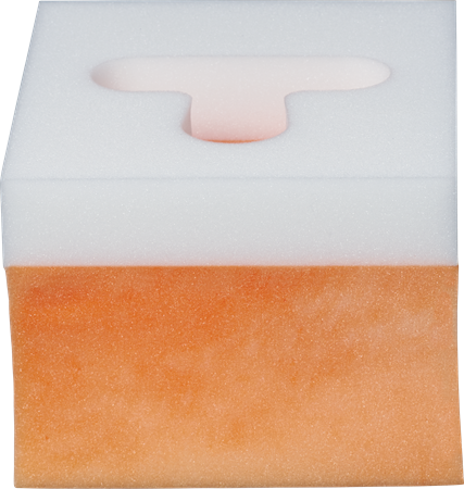 DEROYAL SOFT HEAD POSITIONER WITH TRACH HOLE NON-COMPRESSED (DIMENSIONS - 10¾” x 9½” x 7”) (PACKAGING - 12/CASE)