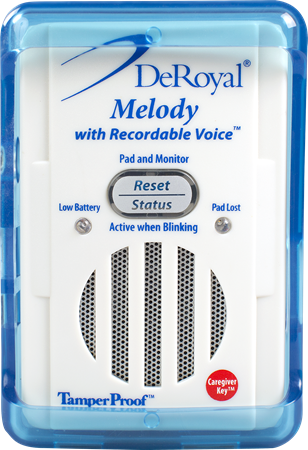 DEROYAL MELODY WITH RECORDABLE VOICE™ FALL ALARM MONITOR (PACKGING - EACH)
