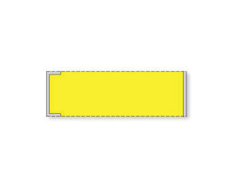 PDC Label Cerner Direct Thermal Piggyback Paper Permanent 3" Core 3 1"/2"x1 Yellow 4000 per Roll, 8 Rolls per Case | PPMSPBY10
