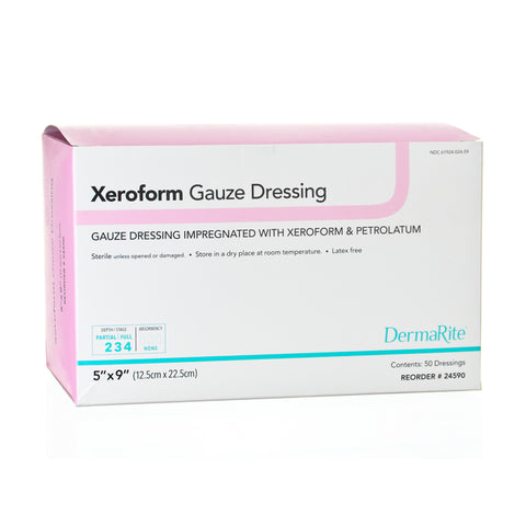 Xeroform Gauze Dressing With Petrolatum 5x9