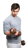 CanDo vinyl coated dumbbell - 20 lb - Brown, pair - FE-10-0561-2