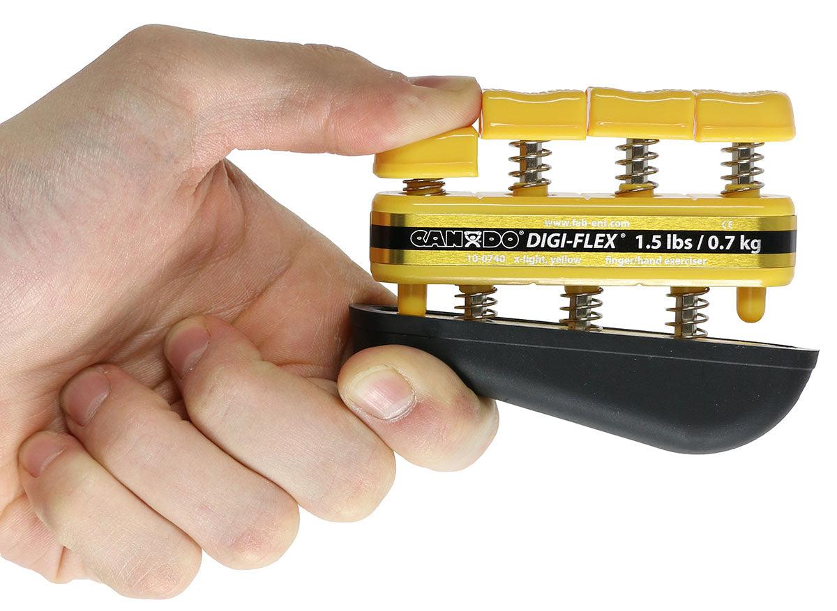 CanDo Digi-Flex hand exerciser - Yellow, x-light - Finger (1.5 lb) / hand (5.0 lb)