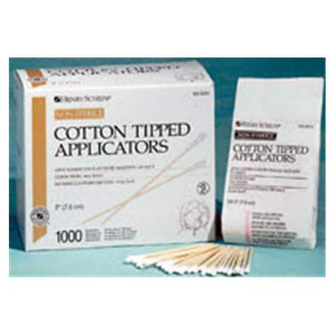 Henry Schein Inc. Applicator Cotton Tipped Non Sterile 6 in Wood Handle 1000/Bx, 10 BX/CA - 1009175