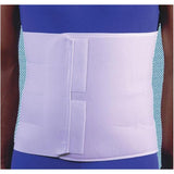Frank Stubbs Co Inc Binder Compression Deluxe Adult Abdominal Elastic 4Pnl White Size 12" Small Each - 1084S