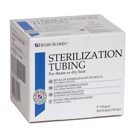 Henry Schein Inc. Tubing Sterilization 100 Feet x 3 in Clear 100'/Rl, 12 RL/CA - 902-000310