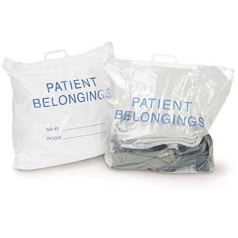 Medegen Medical Products, LLC Bag Patient White/Blue 20x20x4" LLDPE Film With Snap Handle 250/Ca - 50-21