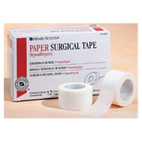 Henry Schein Inc. Tape Surgical Paper 2"x10yd Adhesive White 6/Bx - 1011332