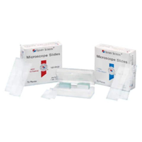 Henry Schein Inc. Frosted Microscope Slide 3x1" White With Grounded Edges 72/Bx, 20 BX/CA - 105EHSI