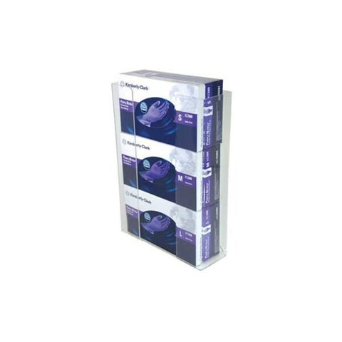 Henry Schein Inc. Glove Box Holder Wall Mounting Maxi-Dispenz Acrylic Triple Clear Each - CCG3061282S