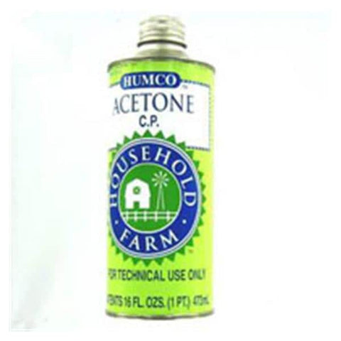 Humco Holding Group,inc Acetone Solvent Metal Green 16oz Can 16oz/Can, 12 Each/CA - 1916001
