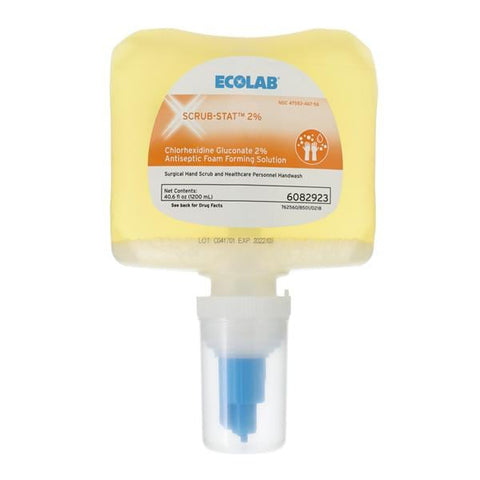 Ecolabs/Huntington Med. Antiseptic Foam Scrub Scrub-Stat 1200 mL 8/Ca - 6082923