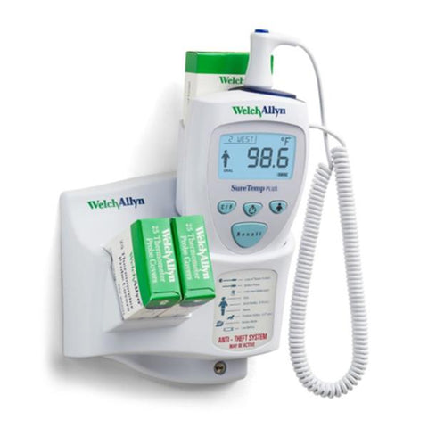 Welch Thermometer Digital SureTemp Plus Dual Scale Wall Mount Rectal Probe Eachch - Allyn - 01692-301