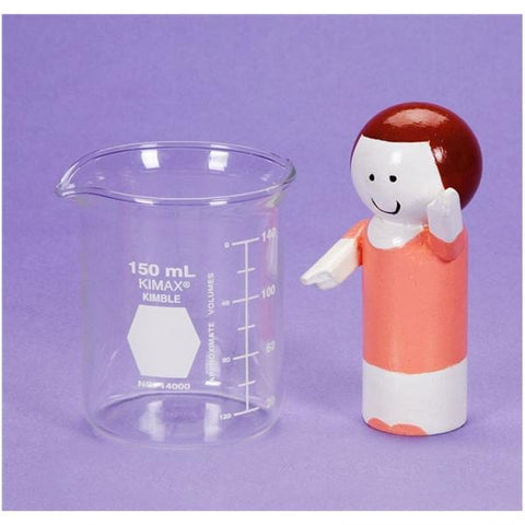 Health Care Logistics Kimax Graduated Beaker Glass No Closure Clear 150mL Each - 3373
