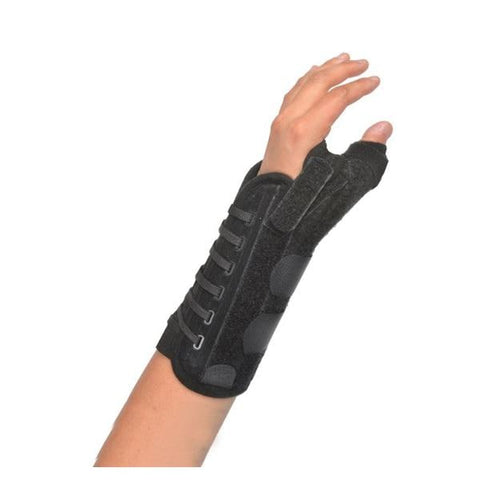 Hely & Weber Splint Titan Wrist/Thumb Felt/Brushed Nylon Black Size One Size Fits All Left Each - 455-LT