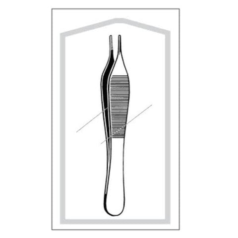 Sklar Instruments Forcep Tissue Adson Econo 4-3/4" Blunt Serrated Straight SS Disposable 25/Ca - 96-2571