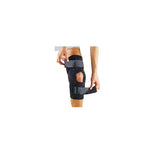 Hely & Weber Brace Orthosis Knapp No Swet Knee Elastacized Straps Black Size 12" 2X-Large Each - 7656-BLK-XXL