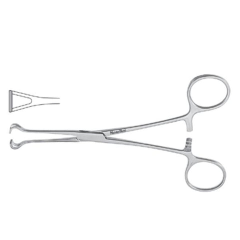 Miltex Forcep Tissue Babcock Meister-Hand 6-1/4" 9mm Wd Lp Jw Smooth Straight SS Each - Integra Miltex - MH16-44