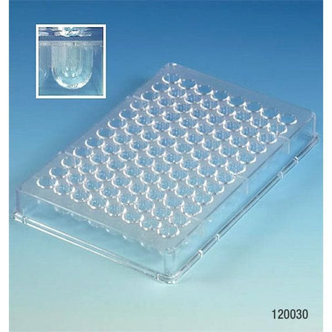 Globe Scientific Inc. 96 Well Plate For Microtitration Polystyrene No Closure Clear 12x8 300uL 50/Ca - 120030