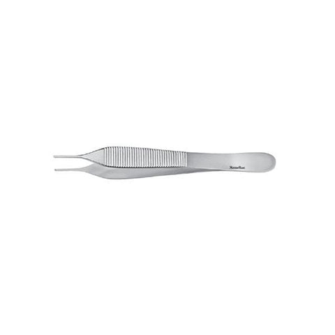 Miltex Forcep Tissue Adson Meister-Hand 4-3/4" .5mm Wd Jw/G40Jm Strt 1x2Tth Micro SS Each - Integra Miltex - MH17-2500