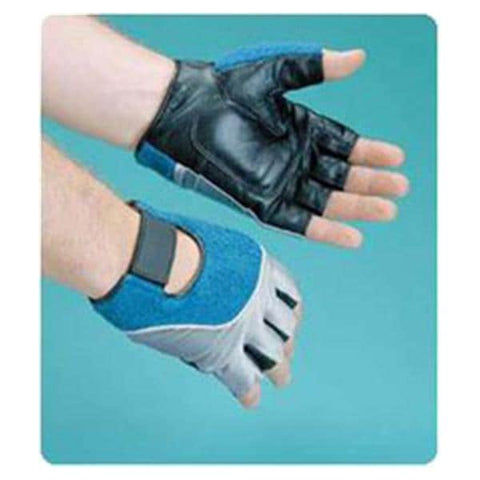 Impacto Protective Products Gloves Work Workhard Gel Large Blue / Black Half Finger Each - CA995121