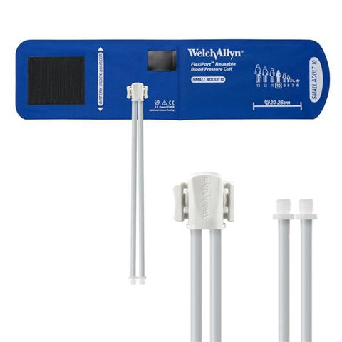 Welch Cuff Blood Pressure FlexiPort 20-26cm Small Adult Size 10 Arm Light Blue Eachch - Allyn - REUSE-10-2SC